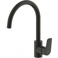 Смеситель для кухни Bravat Rhein Черный матовый арт-F7429564BW-ENG — фото 1, Смесители для кухни