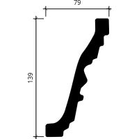 Карниз Европласт 2000x140x80 мм арт-1.50.503 — фото 2, Карнизы