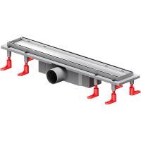 Душевой лоток AM.PM PrimeFlow 50 с решеткой Хром матовый / под плитку Tile арт-W02SC-U11-050-04SB — фото 1, Душевые лотки