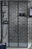 Душевая стенка Jacob Delafon Nouvelle Vague 30 профиль Черный стекло прозрачное арт-E94WI30-B1 — фото 3, Боковые стенки