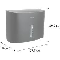 Диспенсер для бумажных полотенец Fixsen Hotel Черный арт-FX-31027F — фото 2, Диспенсеры бумажных полотенец