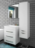 Шкаф пенал Эстет Monaco 40 R подвесной Белый арт-ФР-00002156 — фото 3, Пеналы для ванной комнаты