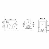 Унитаз Vincea Bien подвесной Белый с сиденьем Микролифт арт-VT1-51T — фото 15, Подвесные унитазы