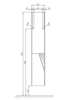 Шкаф пенал Aquaton Сакура 33 L подвесной Ольха наварра Белый глянец арт-1A219903SKW8L — фото 6, Пеналы для ванной комнаты