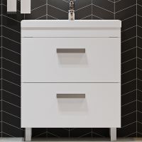 Тумба под раковину Velvex Orlando 70 tn.ORL.CLA.70.2Y Белая матовая арт-tn.ORL.CLA.70.2Y белый матовый — фото 1, Тумбы под раковину