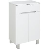 Тумба Runo Парма 50 Белая арт-00-00001050 — фото 1, Комоды и тумбы для ванной комнаты