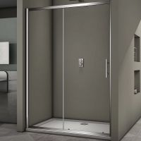 Душевая дверь Veconi Vianno VN-63 170 профиль Хром стекло прозрачное арт-VN63-170-01-19C3 — фото 1, Раздвижные душевые двери