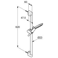 Душевой гарнитур Kludi Freshline Хром арт-6783005-00 — фото 2, Душевые гарнитуры на штанге