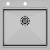 Кухонная мойка Paulmark Kroner-PRO 51 Брашированная сталь арт-PM705151-BS — фото 1, Кухонные мойки