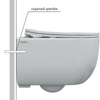 Унитаз Berges Ventas Rimless подвесной с сиденьем Микролифт арт-082135 — фото 2, Подвесные унитазы