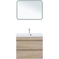 Тумба под раковину Aquanet Нота New 75 подвесная Дуб светлый арт-334198 — фото 4, Тумбы под раковину