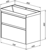 Товар: Тумба под раковину Aquanet Гласс 80 подвесной Белая арт-238361 - фото 12 Тумба под раковину Aquanet Гласс 80 подвесной Белая арт-238361 — фото 12, Тумбы под раковину