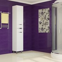 Шкаф пенал Mixline Этьен 36 R Белый арт-539048 — фото 2, Пеналы для ванной комнаты