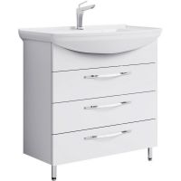 Тумба под раковину Aqwella Аллегро 85 Белая арт-Agr.01.08/3 — фото 1, Тумбы под раковину