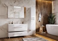 Тумба под раковину Aquaton Мадрид 120 М подвесная Белая арт-1A168701MA010 — фото 7, Тумбы под раковину