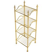 Напольная полка Migliore Mirella Золото арт-26361 — фото 1, Полки для ванной и душа