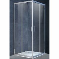 Душевой уголок Vincea Alpha 90x90 профиль Хром стекло прозрачное арт-VSS-3AL900CL — фото 1, Квадратные душевые уголки