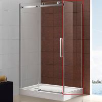 Душевая стенка Cezares Stylus 90 профиль Хром стекло прозрачное арт-STYLUS-O-M-90-FIX-C-Cr — фото 1, Боковые стенки