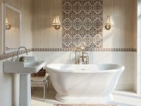 Товар: Керамический бордюр Kerama Marazzi Пантеон беж светлый 7,5х25 см арт-BAC003 - фото 2 Керамический бордюр Kerama Marazzi Пантеон беж светлый 7,5х25 см арт-BAC003 — фото 2, Керамическая плитка