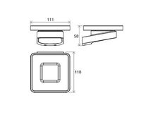 Мыльница Ravak 10° Черная матовая арт-X07P556 — фото 5, Мыльницы
