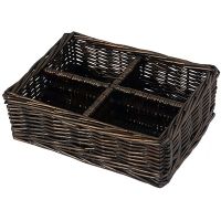 Корзина для аксессуаров WasserKRAFT Neime Темно-коричневая арт-WB-190-S — фото 1, Органайзеры для ванной