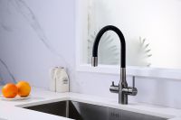 Смеситель для кухни Paulmark Salix Вороненая сталь арт-Sa213419-GM — фото 2, Смесители для кухни