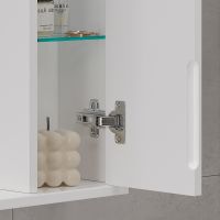 Зеркало со шкафом Volna Lake 80 L с подсветкой Белое арт-zsLAKE80.L-01 — фото 3, Зеркальные шкафы в ванную