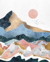 Фреска Ortograf Горы 6753 Фактура бархат FX Флизелин (2,2*2,7) Разноцветный, Горы/Абстракция арт-6753 (бархат FX) — фото 2, Фрески