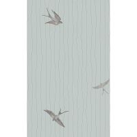 Обои Marburg Essentiell Винил на флизелине (0,53*10,05) Бирюзовый/Коричневый/Серебряный, Птицы/Линии арт-63387 — фото 1, Обои для стен