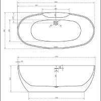 Акриловая ванна Abber 170x80 без гидромассажа арт-AB9323 — фото 5, Акриловые ванны