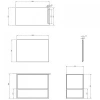 Консоль под раковину Abber Stein 100 Белая матовая арт-AS2631 — фото 5, Консоли для раковины