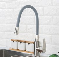 Смеситель для кухни Frap H48 Сатин Серый арт-F4448 — фото 9, Смесители для кухни