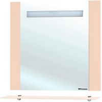 Зеркало Bellezza Берта 90 с подсветкой Бежевое арт-4610715050076 — фото 1, Зеркала в ванную комнату