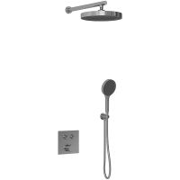 Душевая система Vincea Inspire Вороненая сталь арт-VSFW-4I212GM — фото 1, Встраиваемые душевые комплекты