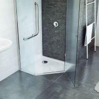 Стальной поддон для душа BLB Universal Pentagonal 90х90 Белый арт-CP90 — фото 2, Стальные душевые поддоны