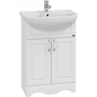 Тумба под раковину СанТа Верона 60 Белая арт-700112 — фото 1, Тумбы под раковину