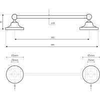 Товар: Полотенцедержатель Bemeta Retro Gold and Сhrom Золото Хром арт-144204018 - фото 2 Полотенцедержатель Bemeta Retro Gold and Сhrom Золото Хром арт-144204018 — фото 2, Полотенцедержатели