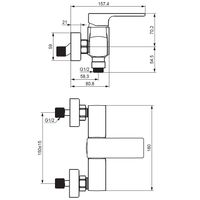 Смеситель для душа Damixa Gala Хром арт-532000000 — фото 4, Смеситель для душа