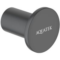 Крючок Aquatek Лира Черный матовый арт-AQ4401MB — фото 1, Крючки для полотенец