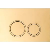 Клавиша смыва Ceruttispa Шампань золотой арт-CR05CG — фото 1, Кнопки смыва