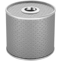 Салфетница Geralis Punto Серебро, кант Хром арт-S-PHH — фото 1, Боксы для салфеток