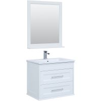 Комплект мебели для ванной Aquanet Бостон M 80 подвесной Белый матовый арт-259387 — фото 1, Комплекты мебели для ванной