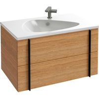 Тумба под раковину Jacob Delafon Nouvelle Vague 80 подвесная Светлый орех арт-EB3030-E16 — фото 1, Тумбы под раковину