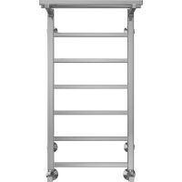 Водяной полотенцесушитель Terminus Контур П7 400х800 с полкой Хром, нижнее подключение, G 1/2" ВР, с угловым соединением арт-4670078529701 — фото 2, Водяные полотенцесушители