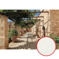 Фреска Ortograf Городской пейзаж 4619 Фактура флок FLK Флизелин (4*2,7) Бежевый/Зеленый, Город/Цветы арт-4619 (флок FLK) — фото 1, Фрески