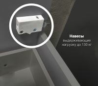 Тумба под раковину 1MarKa Lina Classic New 85Н Белый глянец арт-У94494 — фото 6, Тумбы под раковину