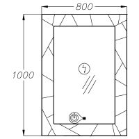 Товар: Зеркало Opadiris Луиджи 80 с подсветкой Белое матовое с бесконтактным выключателем и подогревом арт-00-00006554 - фото 5 Зеркало Opadiris Луиджи 80 с подсветкой Белое матовое с бесконтактным выключателем и подогревом арт-00-00006554 — фото 5, Зеркала в ванную комнату
