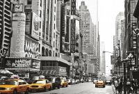 Фреска Ortograf Небоскребы 3763 Фактура бархат FX Флизелин (4*2,7) Серый/Желтый, Город/Автомобили арт-3763 (бархат FX) — фото 2, Фрески