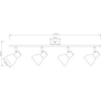 Потолочный светильник Artelamp Falena Белый арт-A3117PL-4WH — фото 4, Споты