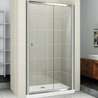 Душевая дверь Cezares Pratico 110 профиль Хром стекло прозрачное арт-PRATICO-BF-1-110-C-Cr — фото 2, Раздвижные душевые двери